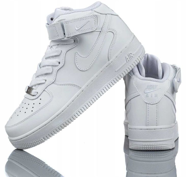 Nike Air Force 1, високи, бели, размер: 40