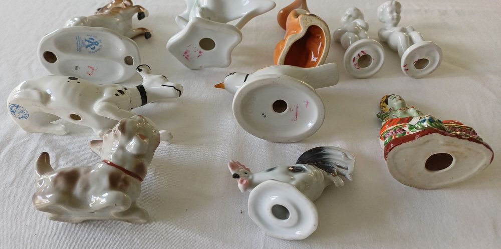 Lot 10 bibelou figurina ceramica porțelan perioada comunista