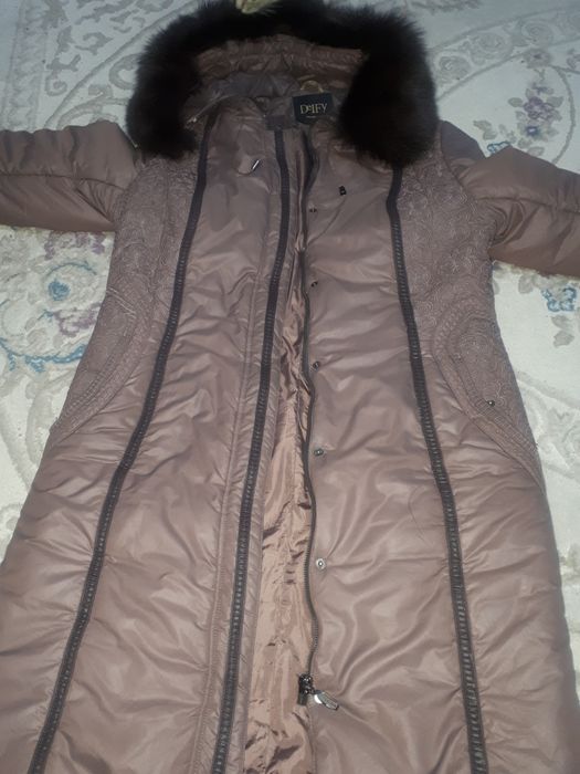 Зимний стеганный плащ