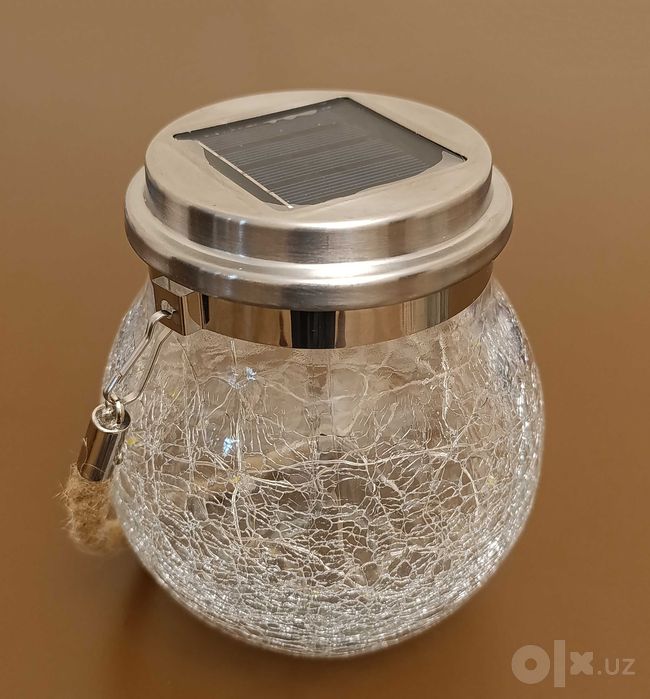 Садовый светильник Баночка на солнечной батарее, 30 LED, IP55