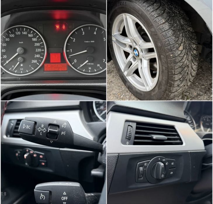 BMW E90 2.0i НА ЧАСТИ – БМВ Е90 бензин мотор N46 ръчка сиво