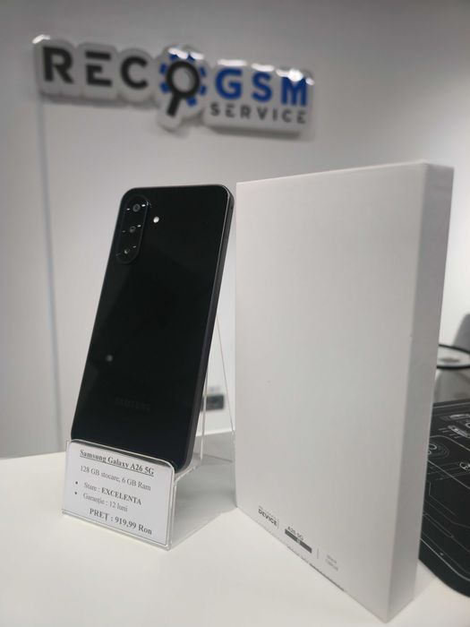 Samsung Galaxy A26 5G Black 128 GB - Factură - RecoGsm Borșa