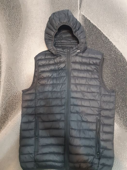 Vesta bărbați cu glugă detașabilă