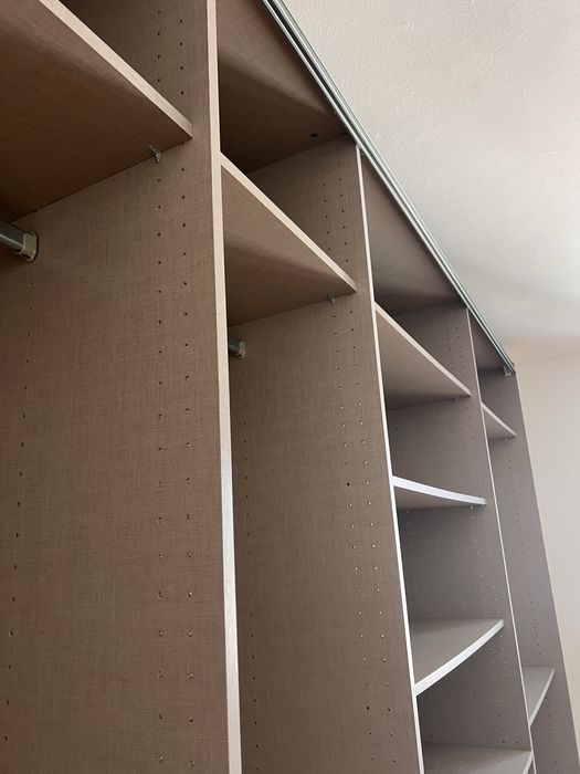 Rez/Dressing/Dulap 360/228/60 cm 3 usi culisante alb mat/oglinda