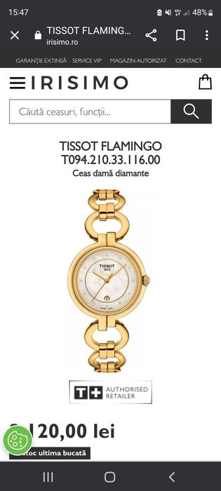 Ceas Tissot 1853
