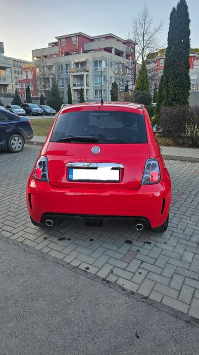 Fiat 500 Automat – Interior Piele Roșie – Look Abarth