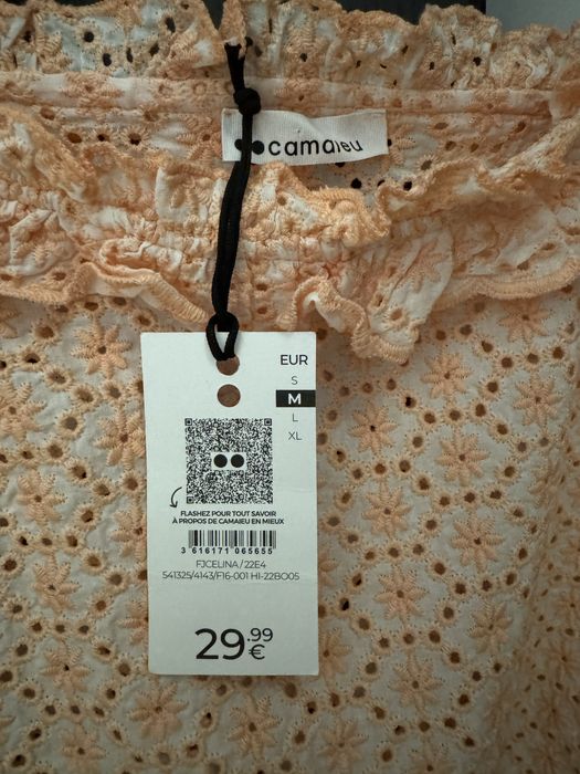 Top din bumbac Camaieu, Nou