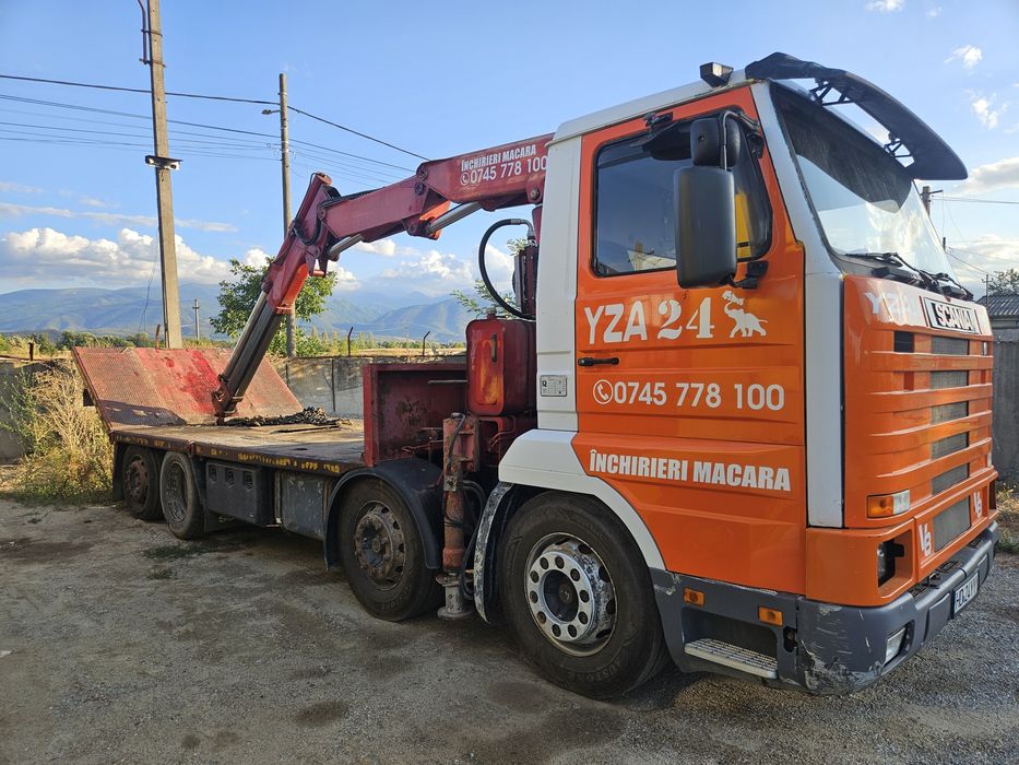 Vând sau schimb scania cu macara