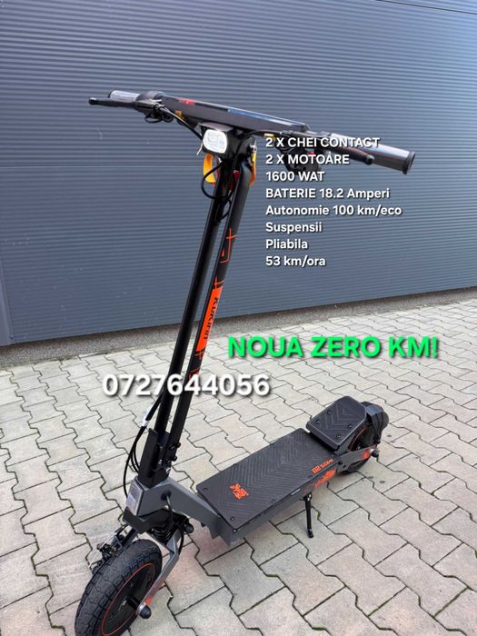Trotineta electrica KUKIRIN G2 ULTRA 2 motoare 1600w 18.2 ah NOUA