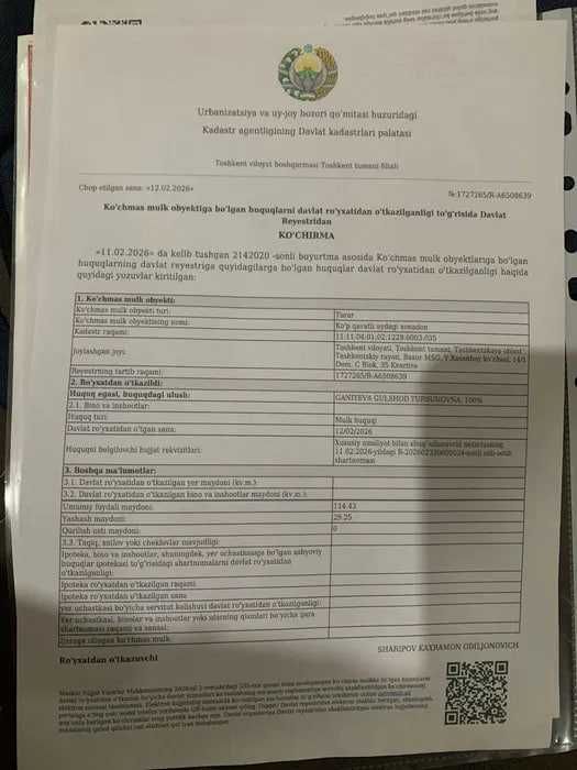 Xasanboy Postida 200 metr navastroyka 5 xona 77000$!!