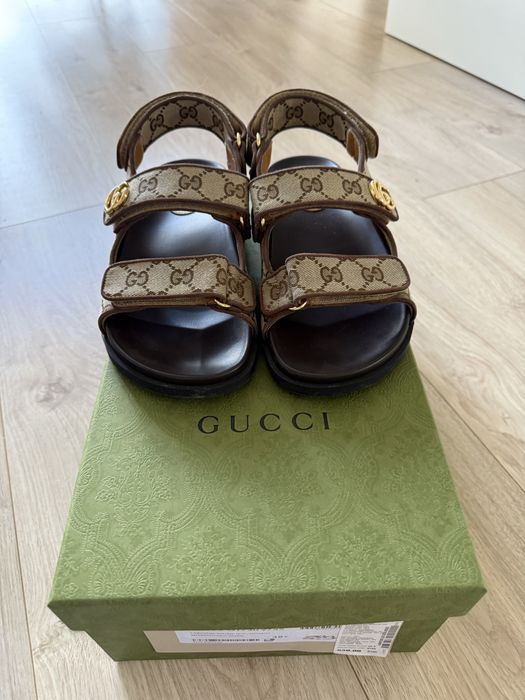 Gucci Supreme canvas sandals