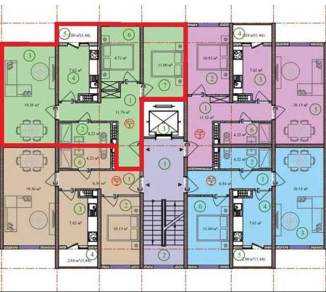 Продается новостройка ЖК Мусаффо Маскан, 10 этаж, 65 кв.м. Своя