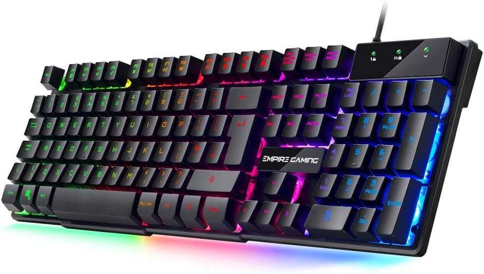 Tastatură PC EG K300-105 taste semi-mecanice,19 anti-ghosting LED RGB