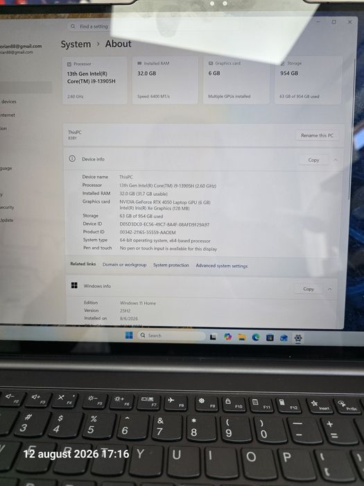 Laptop Lenovo Yoga 9i Pro