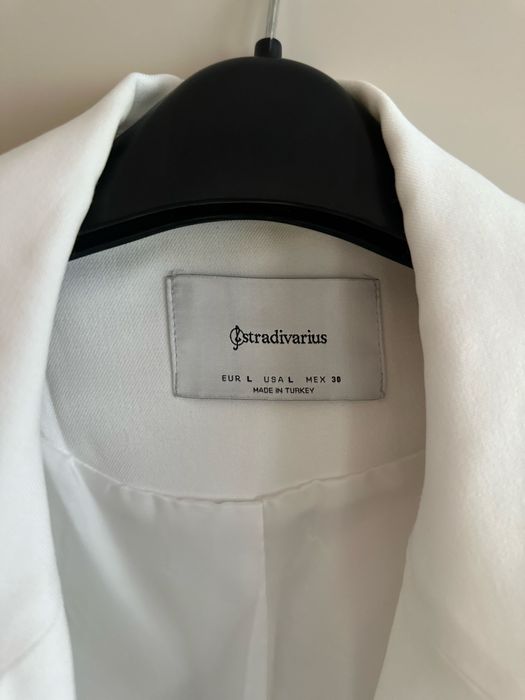 Бял блейзър ZARA, L – с подплънки