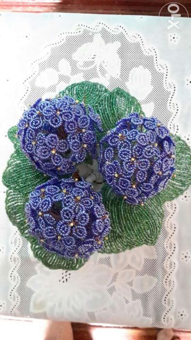 Гортензия из бисера