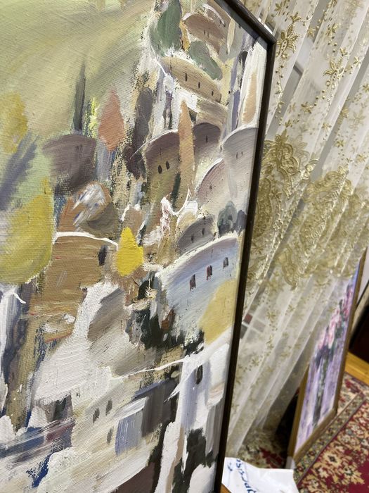 Максим Воронов дорога « Горный аул» темпера