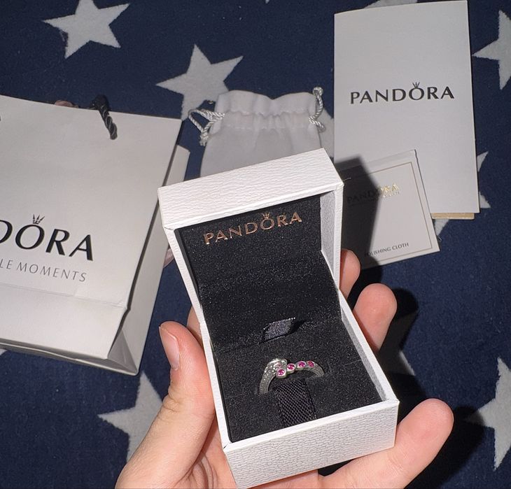 Кольцо пандора серебряное