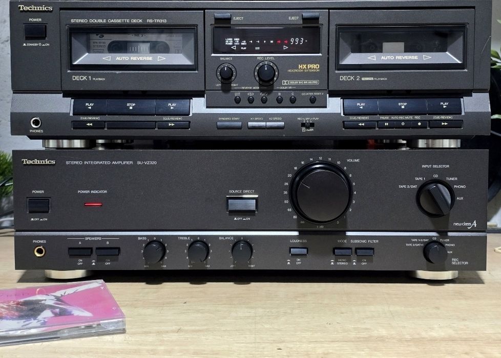 Linie audio TECHNICS,  amplificator, deck,tuner,cd-player, pick-up DD