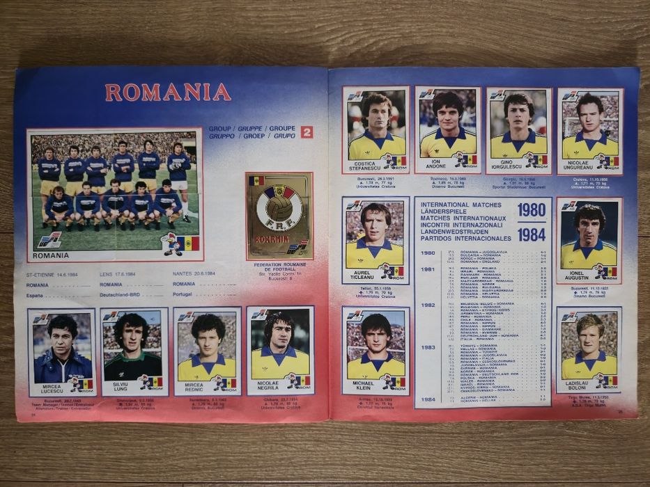Album Panini Euro 84