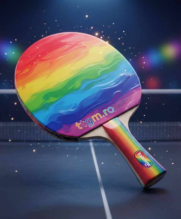 Paleta tenis de masa Rainbow 7 off/ MID HARD. 8 / BLOWFISH Short PIMPL