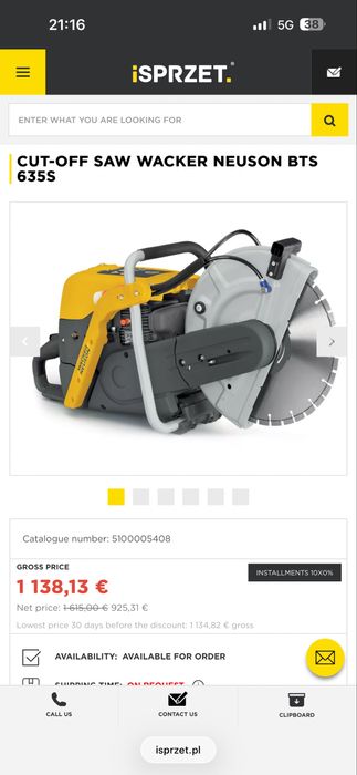 Wacker Neuson BTS 635S Фугорез