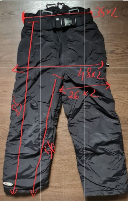 Pantaloni de schi(ski) pentru copii 140cm/ pantaloni vatuiti de fas