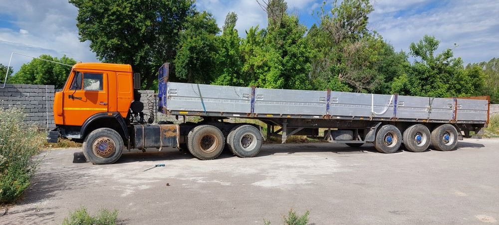 Эвро 2 камаз тегач прицепи билан сотилади тегач 2006 прицеп 2011