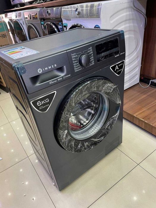 Стиральная машина IMMER 6 кг/Мотор Invertor c паром/АКЦИЯ/Доставка