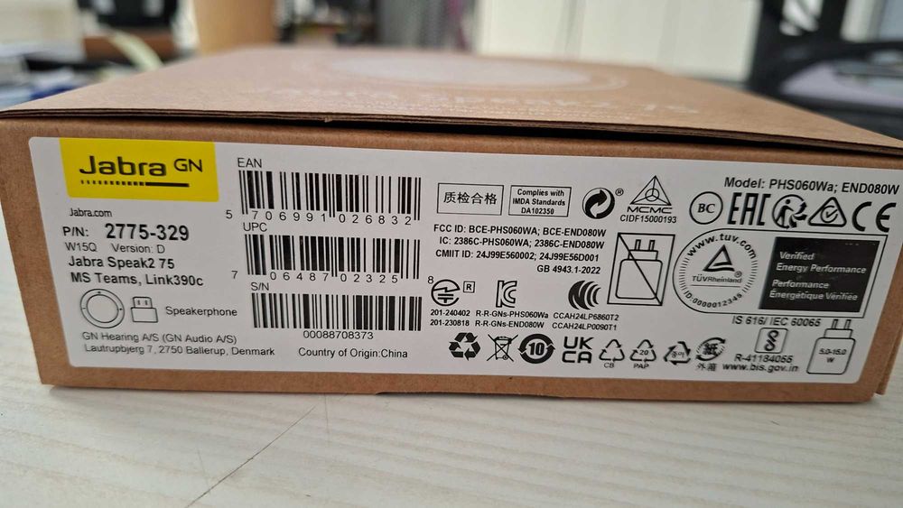 Jabra Speak2 75 MS Teams + Link 390c, nou