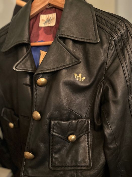 Jachetã scurtã piele naturalã moale Adidas Originals - mãsura S