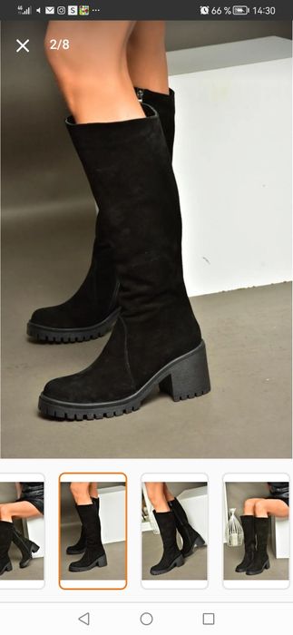 Cizme din piele naturala, cu eticheta, Fox, 40