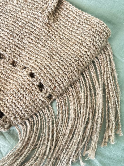 Вязанная пляжная сумка