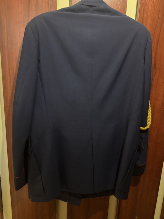 Uniforma militara RSR ofiter , bleumarin, cu snur de parada