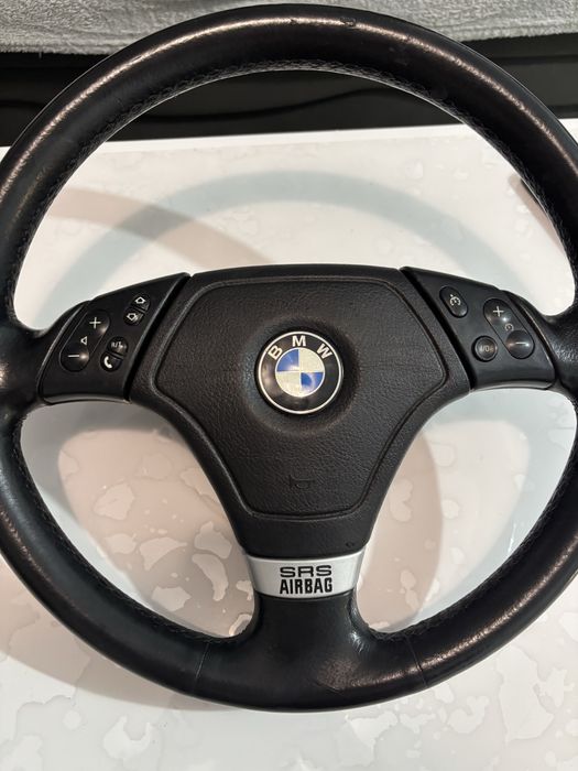 Volan Sport BMW E46 E39 E53 Facelift cu Comenzi și Airbag (Volan Tanga)