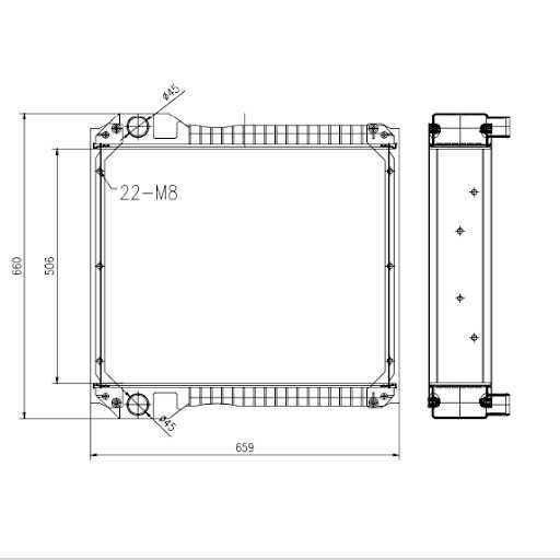 Radiator JCB 30/915200