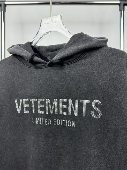 VETEMENTS «Rhistones» Hoodie | Hanorac Vetmo cu strasuri