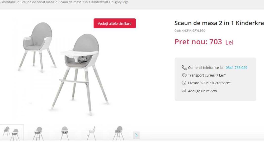 Scaun de masă 2 în 1 Kinderkraft