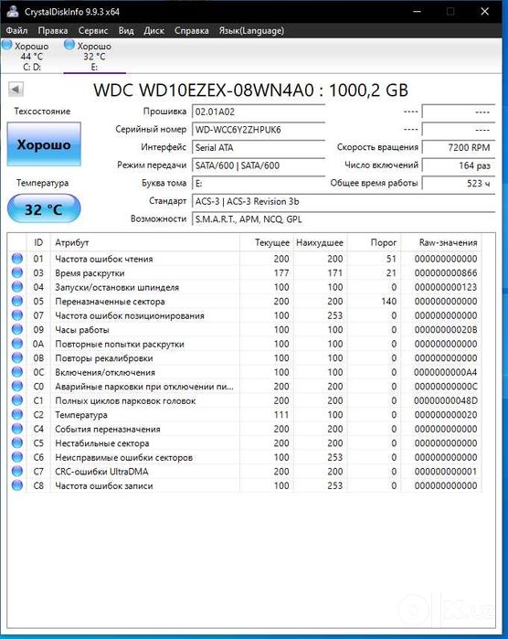 Продам HDD 1 TB Western Digital как новый