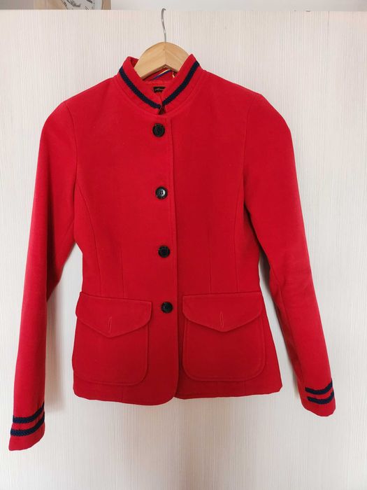 Sacou rosu dama cambrat