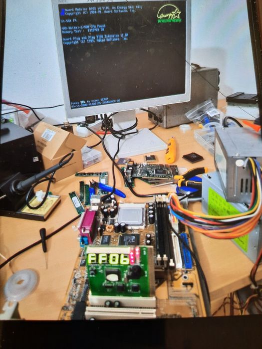 Placa Super soket7 Gigabyte GA-5AX rev 5.2 super rara