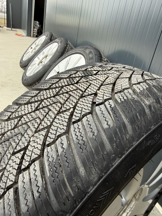 Set 4 Jante Aliaj Originale Audi A4 (5x112) + Anvelope NOI 205/55 R16