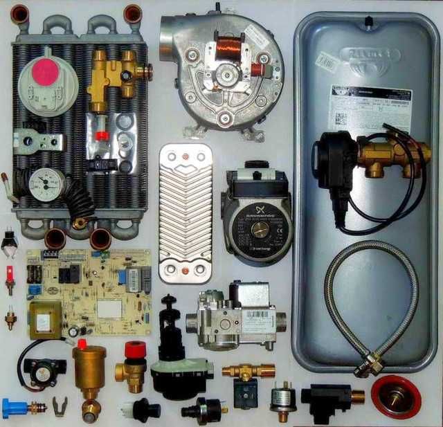 Запчасти для газовых котлов в ассортименте, Ремонт котлов