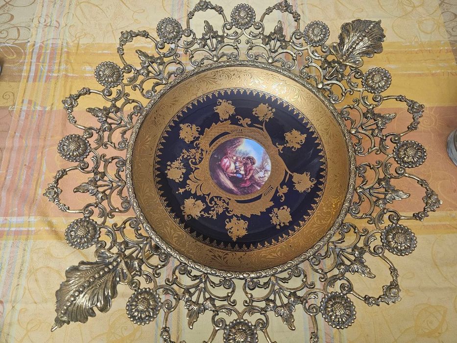 Эксклюзивная иранская ваза из цельной латуни ручной работы