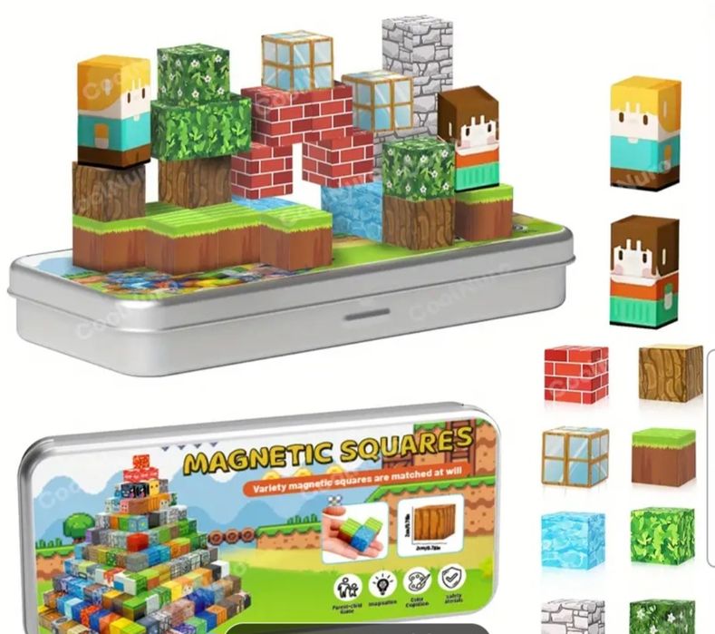 Магнитни кубчета в метална кутия