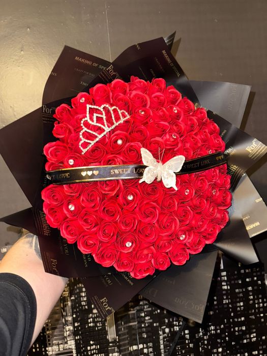 buchete trandafiri personalizate buchet flori sapun