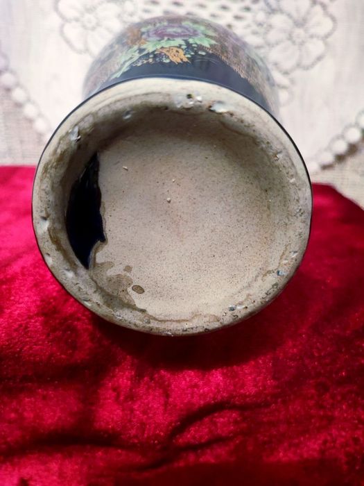 Винтажная китайская ваза для цветов кобальт,высота 25 см.