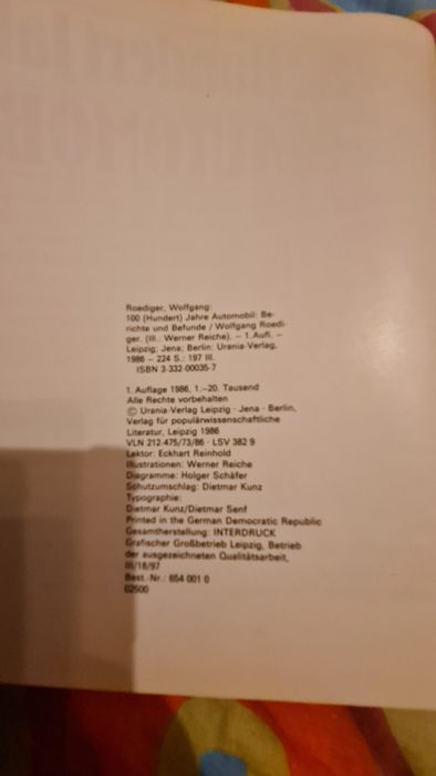книга 100 години автомобили на немски език