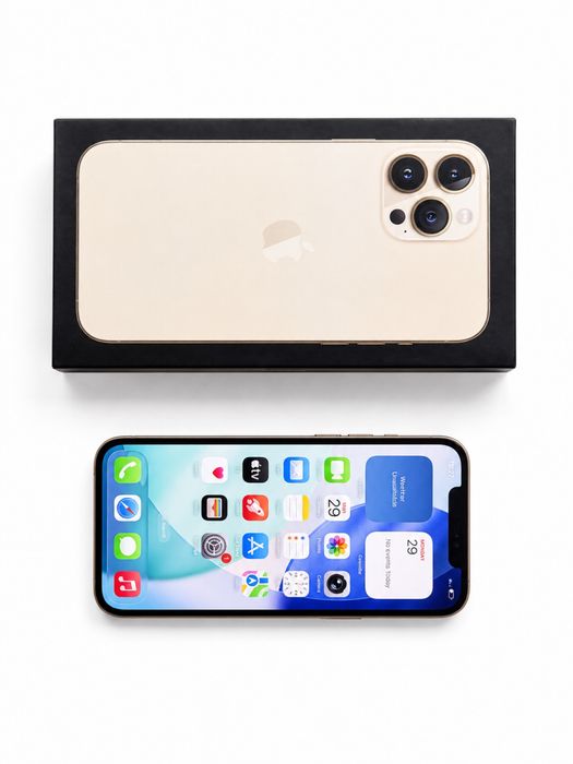 iPhone 12 Pro Max Gold 128 GB, Батерия на 100%+ кутия