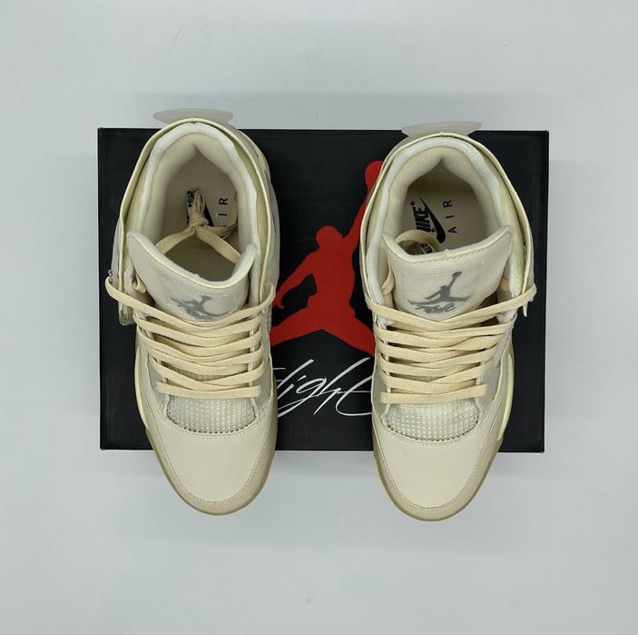 Sneakersi Nike Jordan 4 Off White - marimea 38 - noi si premium